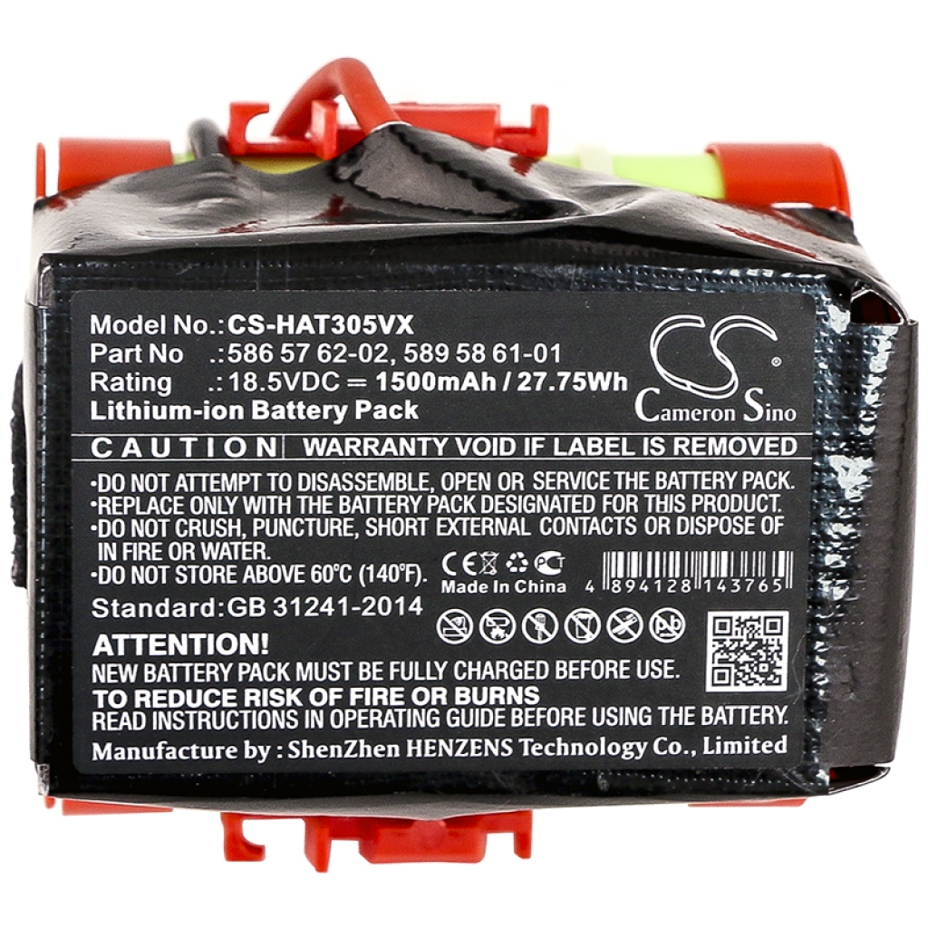 Cameron Sino CS-HAT305VX Li-ion Akkupack, Etikett 18,5V 1500mAh 27,75Wh