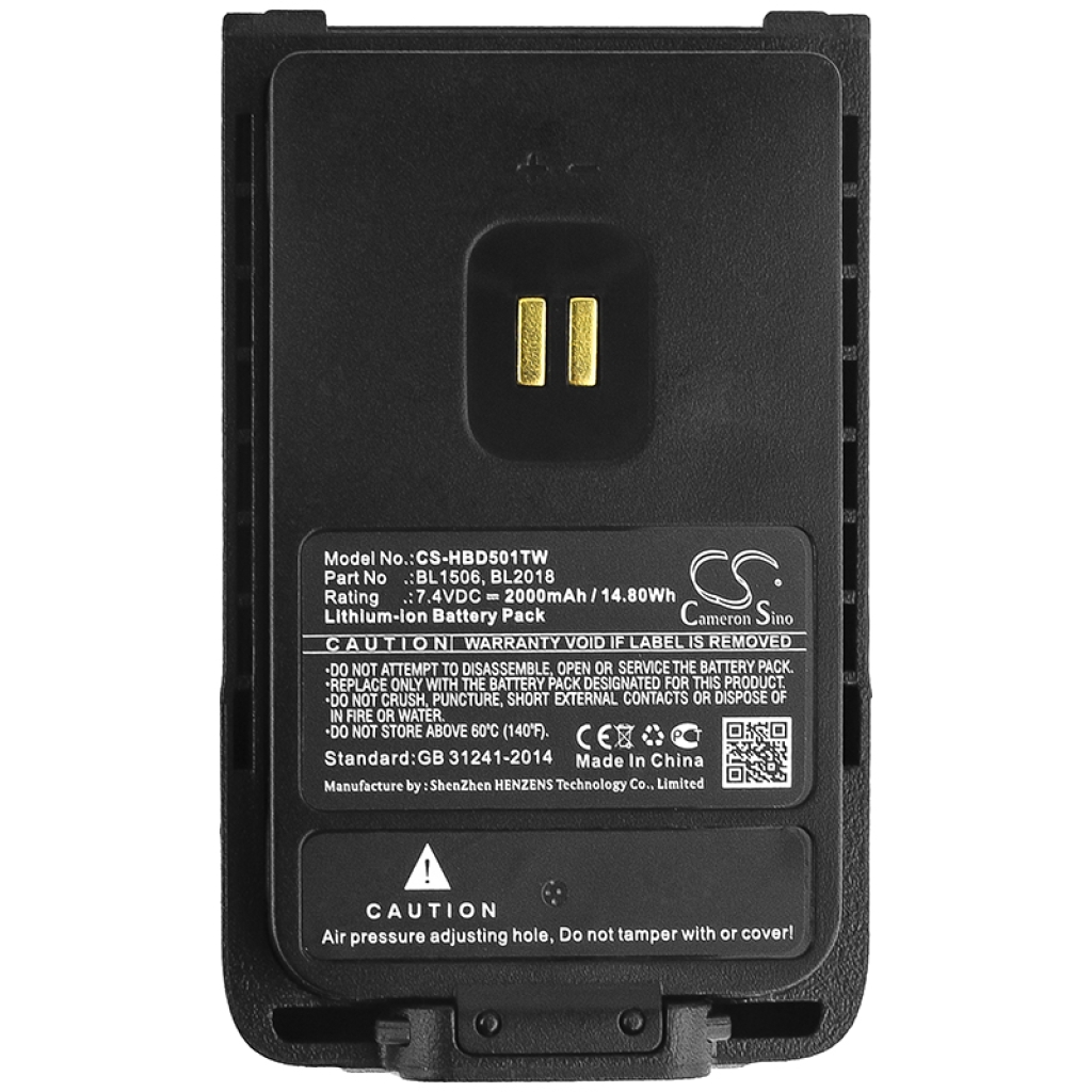 Two-Way Radio Battery Hytera BD505