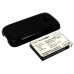 CS-HDP180BL X-Longer battery and black cover HTC Smart angled view