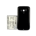 CS-HDP180BL X-Longer 2800mAh battery beside black cover HTC Smart
