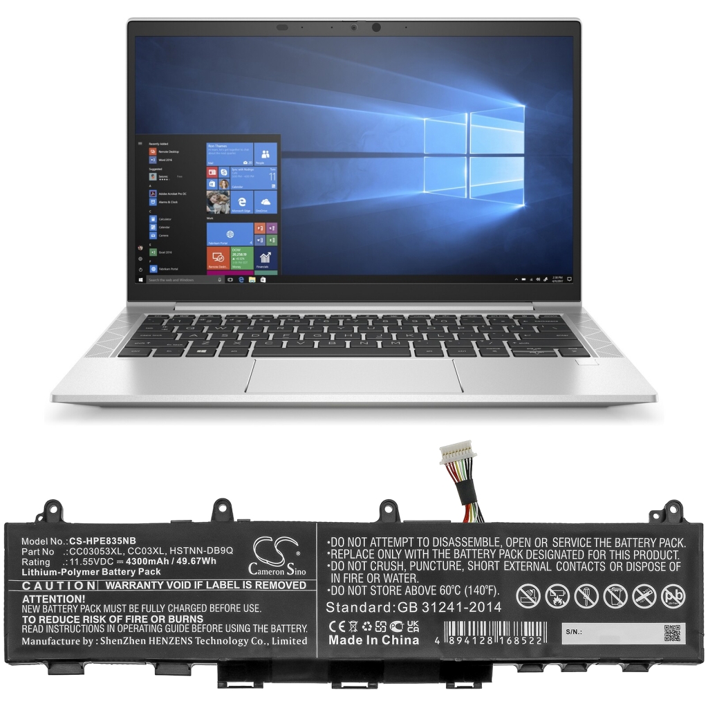 Akku kompatibel mit HP CS-HPE835NB