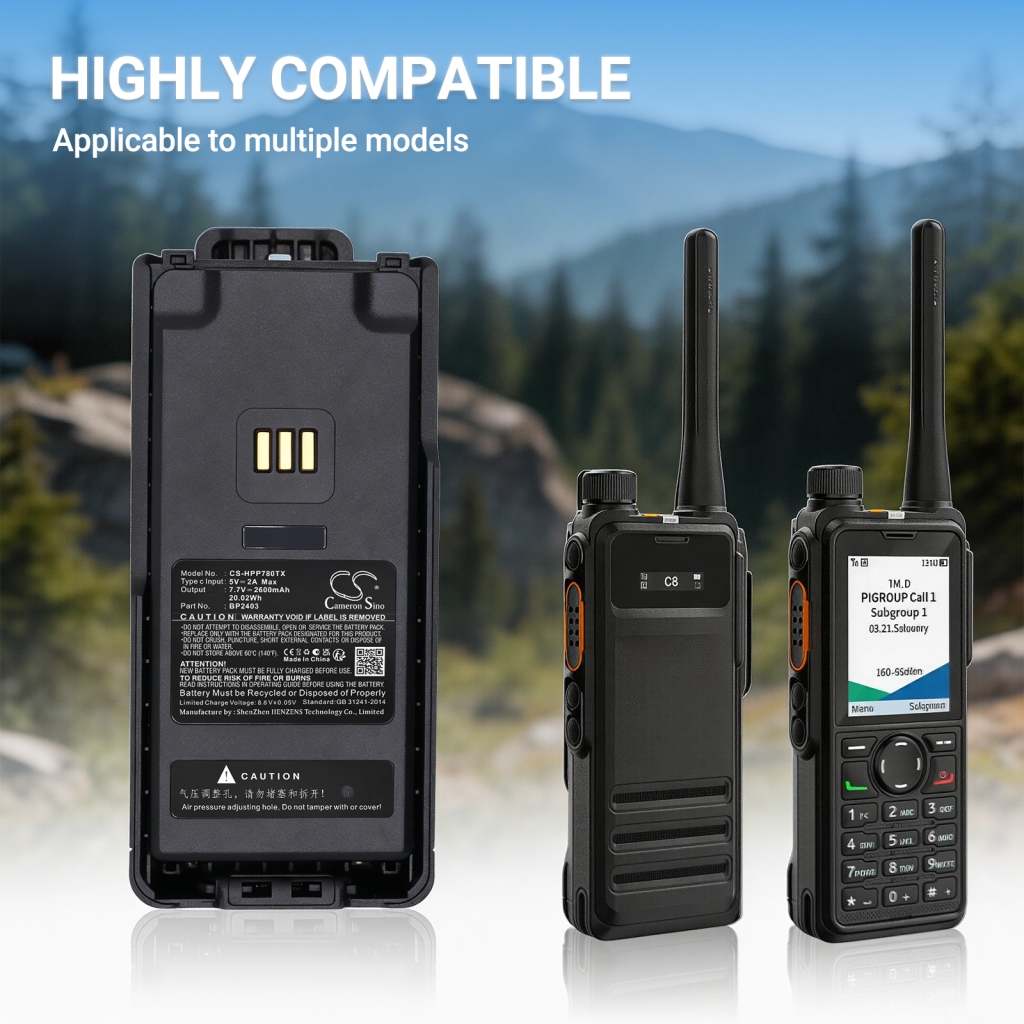 Akku kompatibel mit Hytera CS-HPP780TX