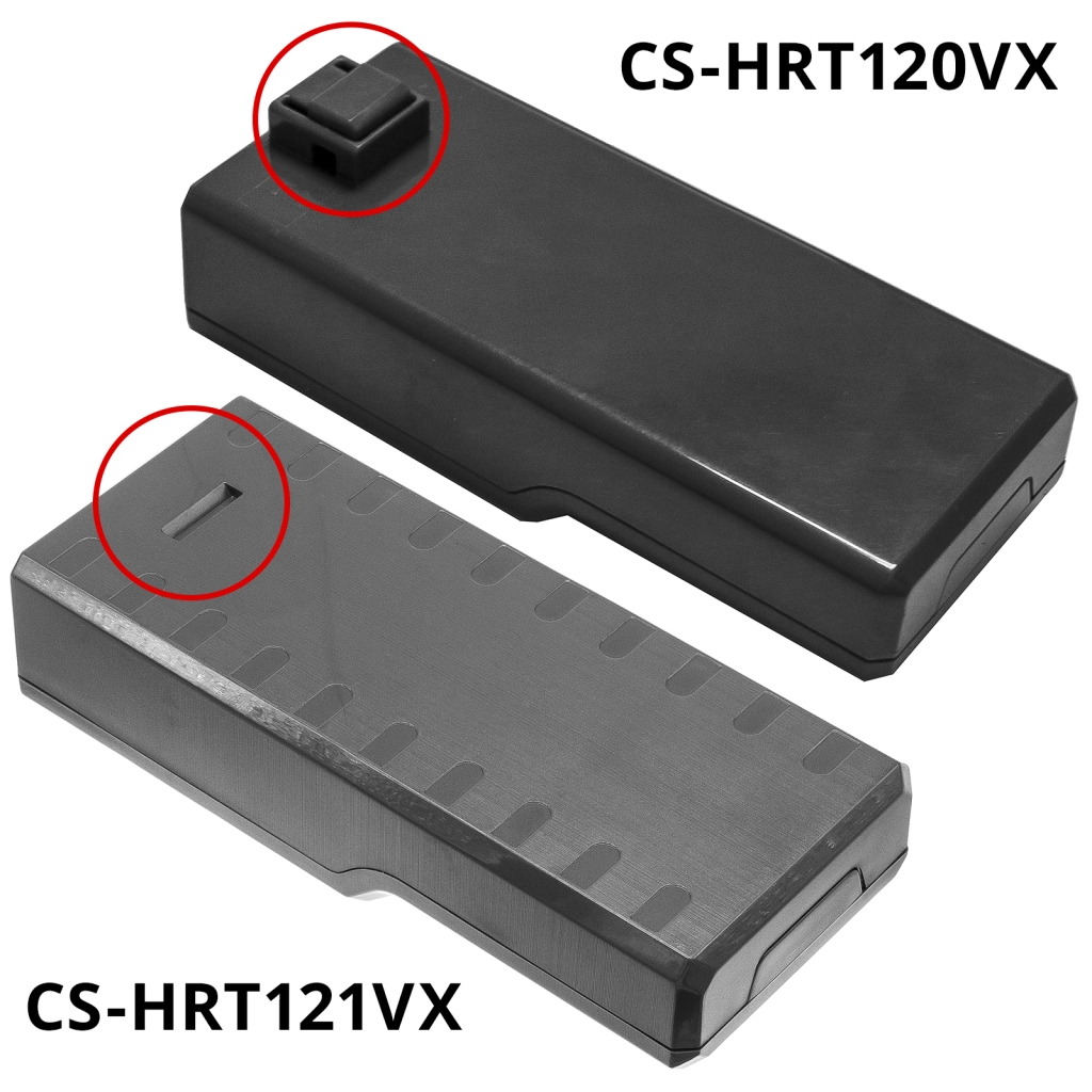 Passformvergleich CS-HRT120VX vs CS-HRT121VX mit Markierungen