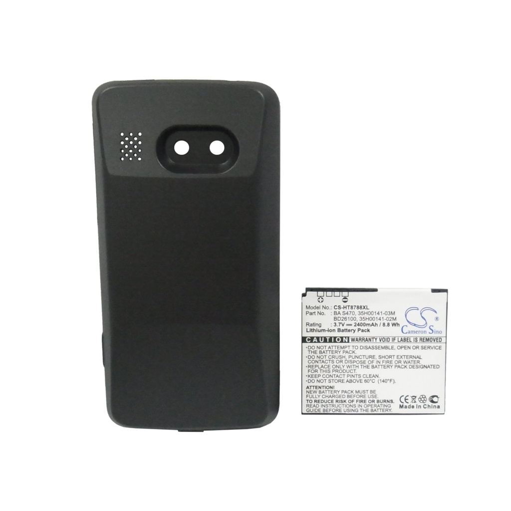 Cameron Sino CS-HT8788XL Rückdeckel mit Kameraausschnitten und Akkuetikett