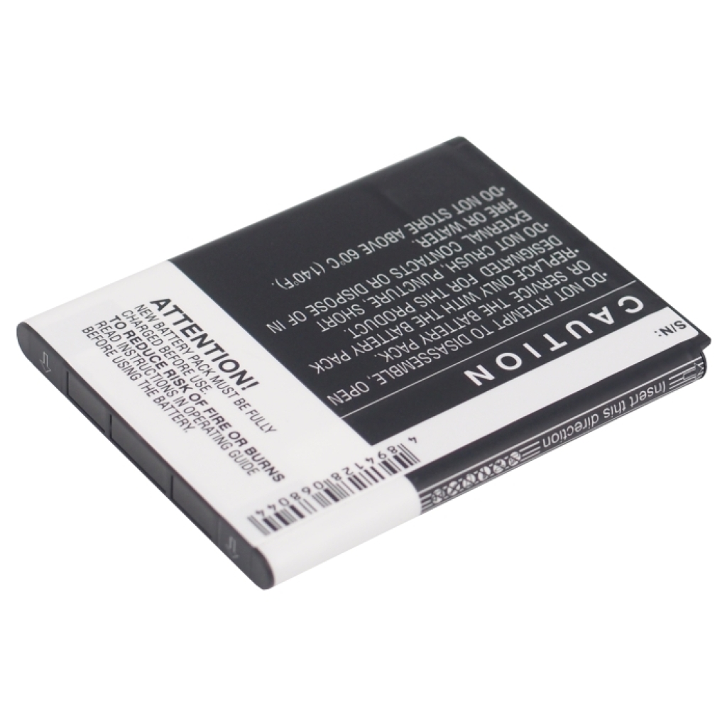 Cameron Sino CS-HTT528XL schräge Rückansicht mit Warnhinweis und Kontakten