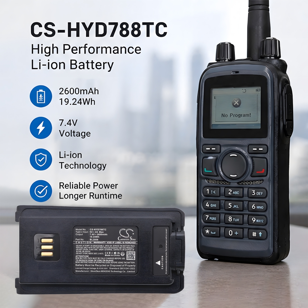 Akku kompatibel mit HYT Harris Hytera CS-HYD788TC