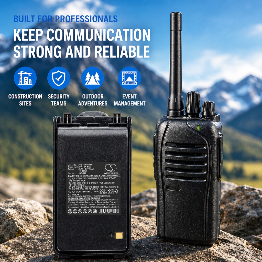 Akku kompatibel mit Icom CS-ICM410TC