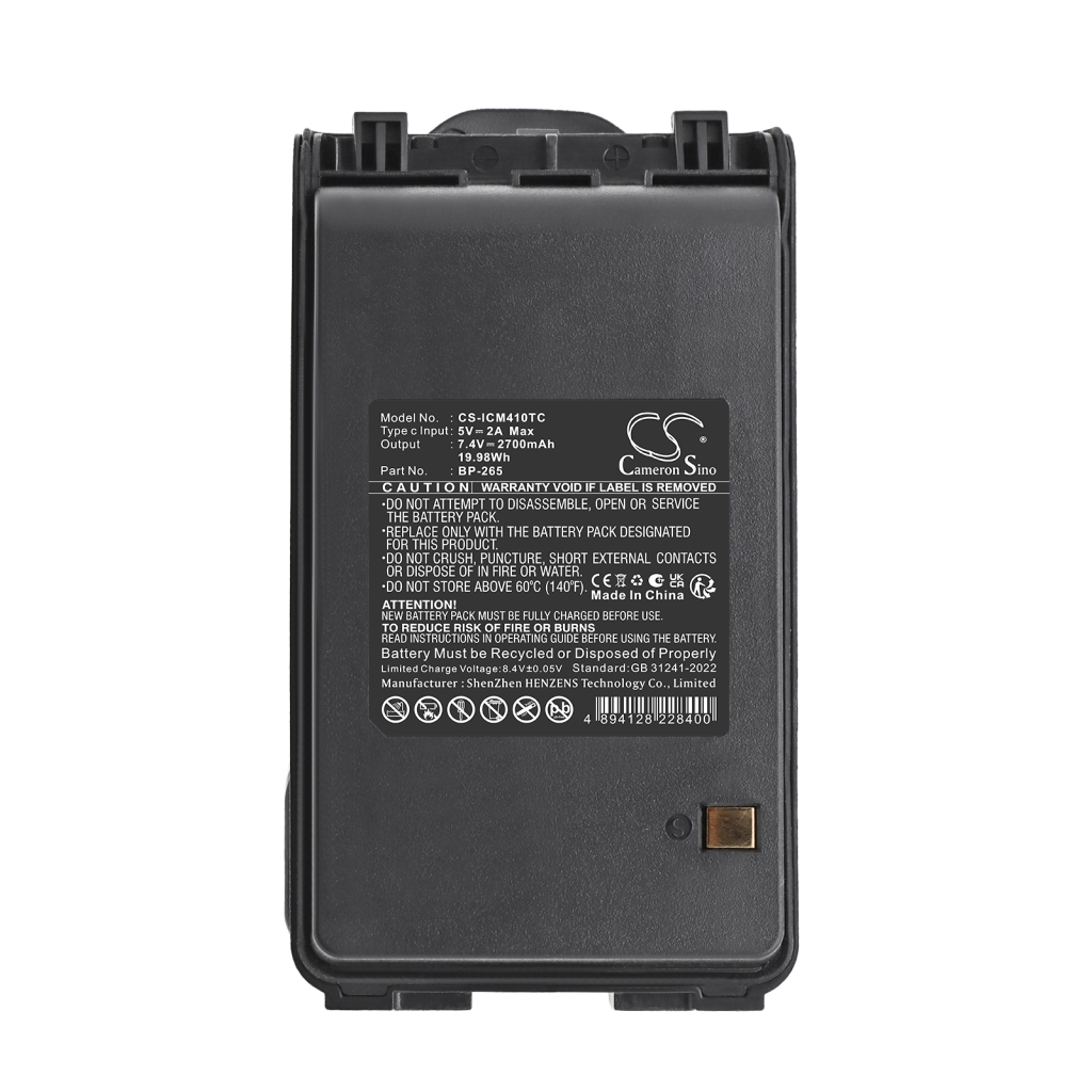 Akku kompatibel mit Icom CS-ICM410TC