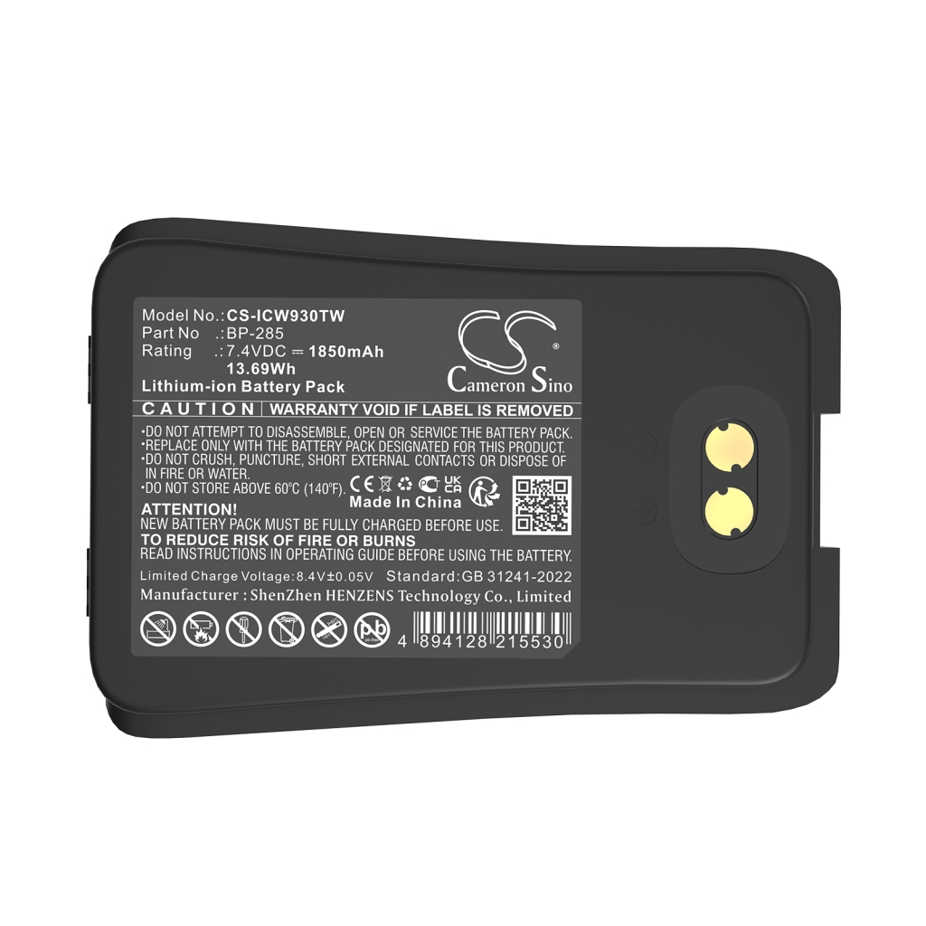 Walkie-Talkie Akkus Icom CS-ICW930TW