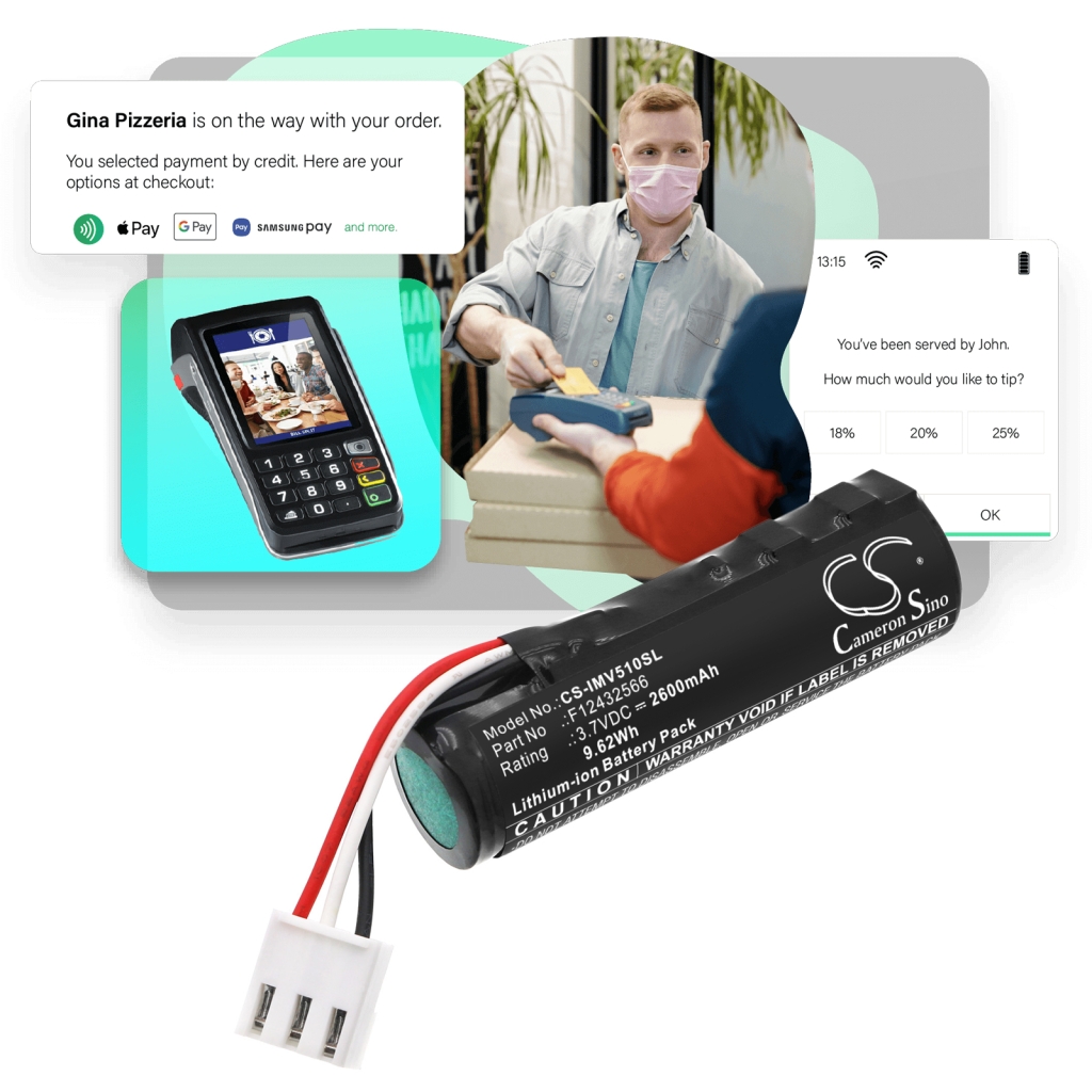 Bezahlterminal Akkus Ingenico CS-IMV510SL
