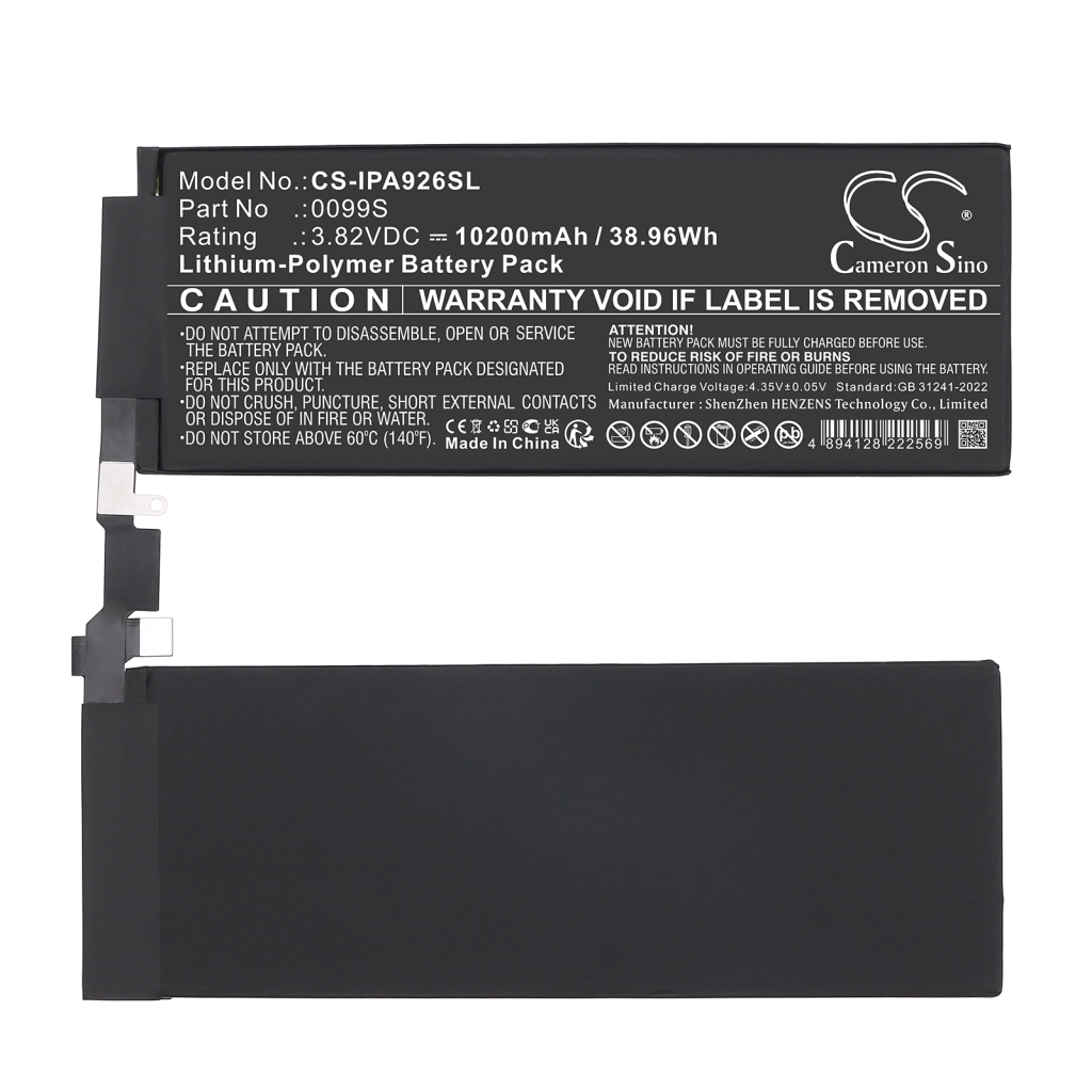 Tablet Battery Apple CS-IPA926SL