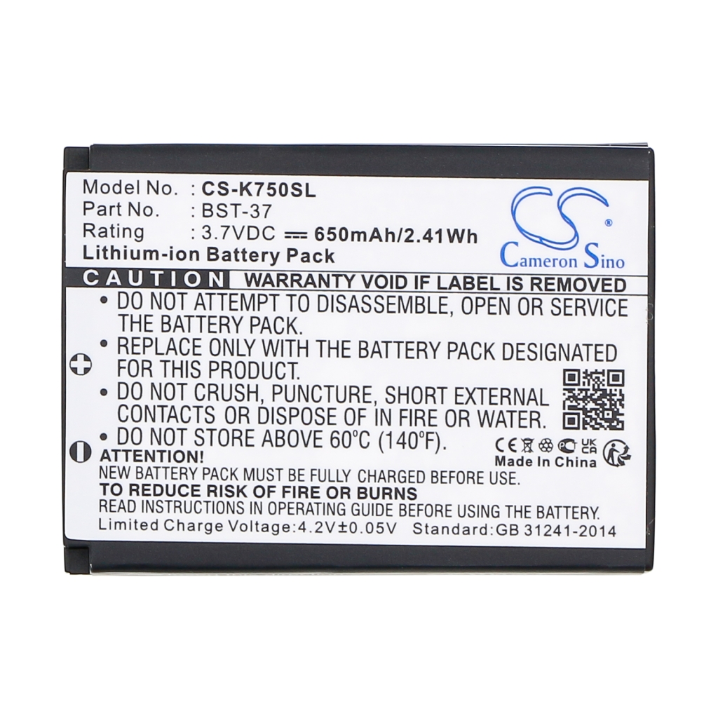 Mobile Phone Battery Sony Ericsson W850i
