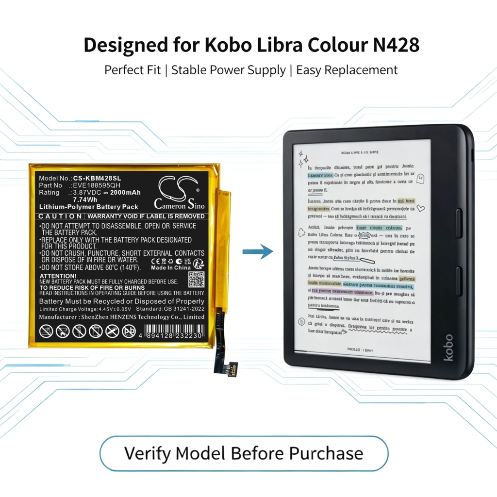 Battery for Kobo N428