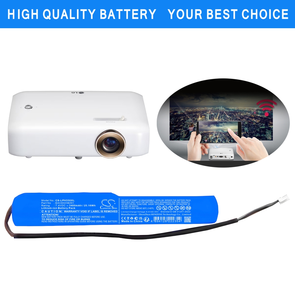 Beamer Akkus Lg CS-LPH550XL