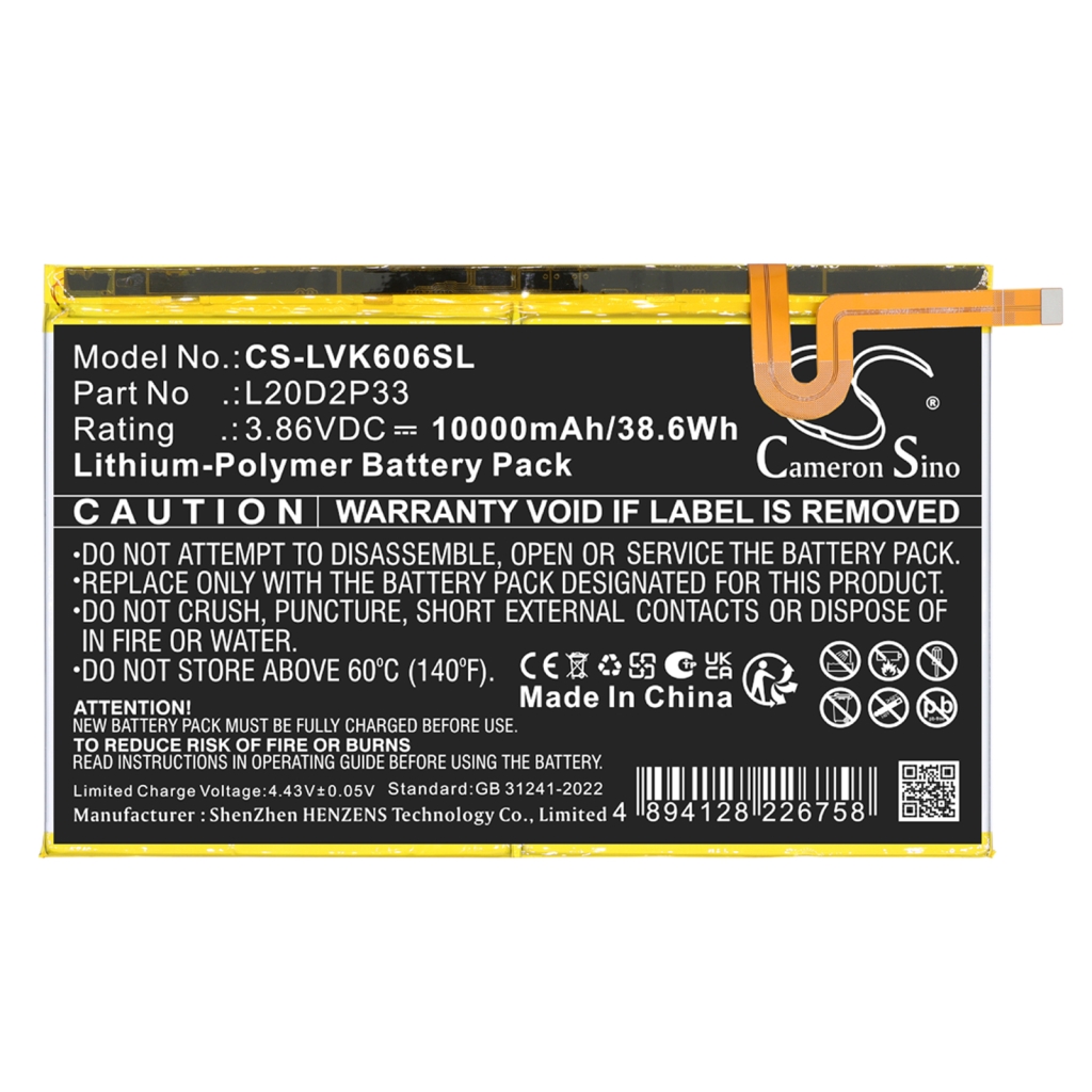 Akku kompatibel mit Lenovo CS-LVK606SL