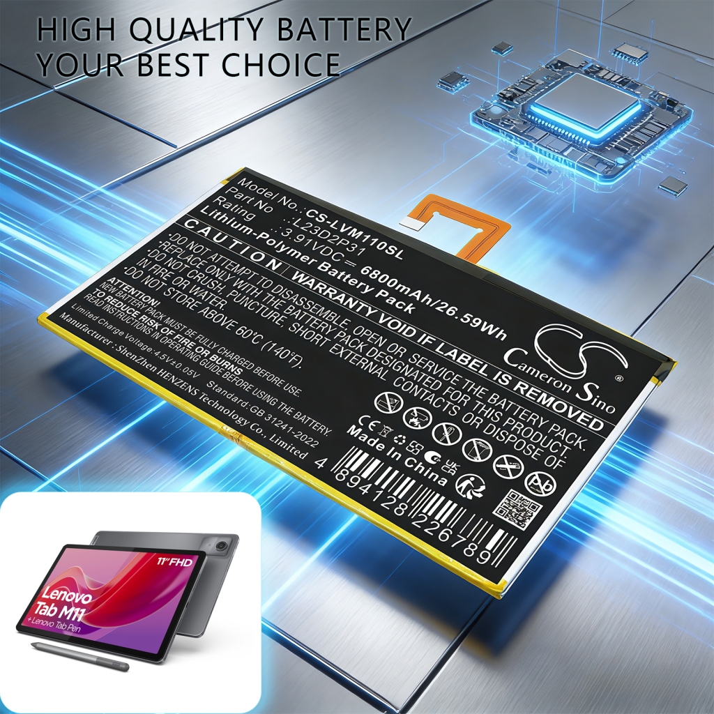 Akku kompatibel mit Lenovo CS-LVM110SL