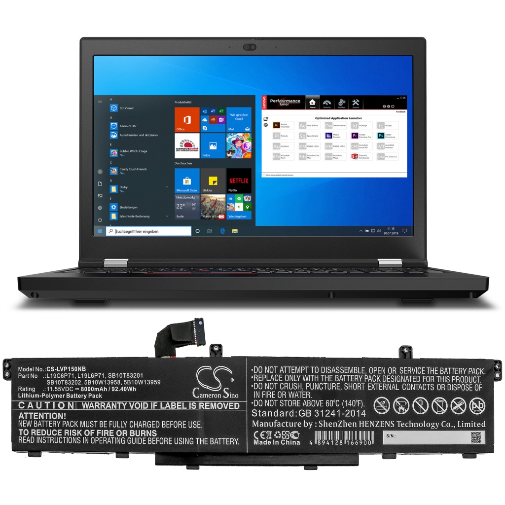 Lenovo ThinkPad P15 Gen 1 20SUS57Q00