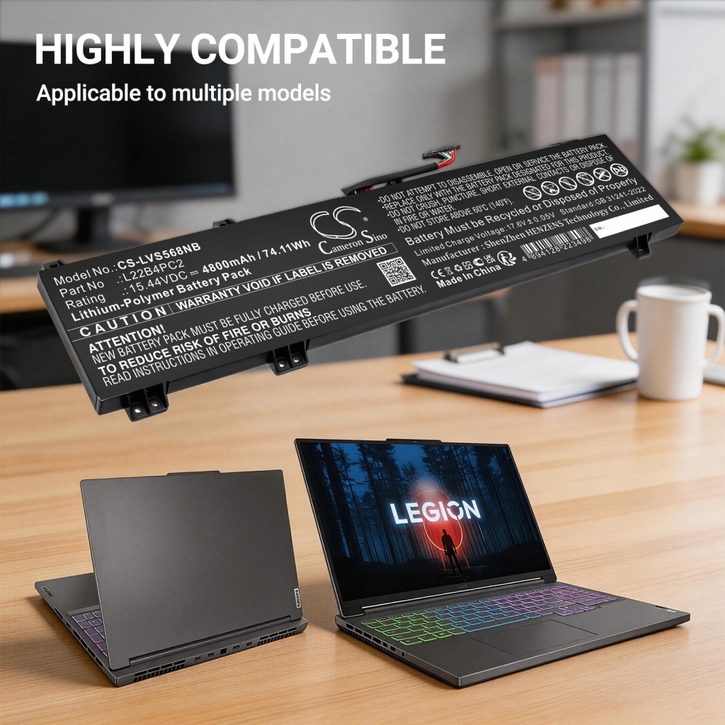 Akku kompatibel mit Lenovo CS-LVS568NB