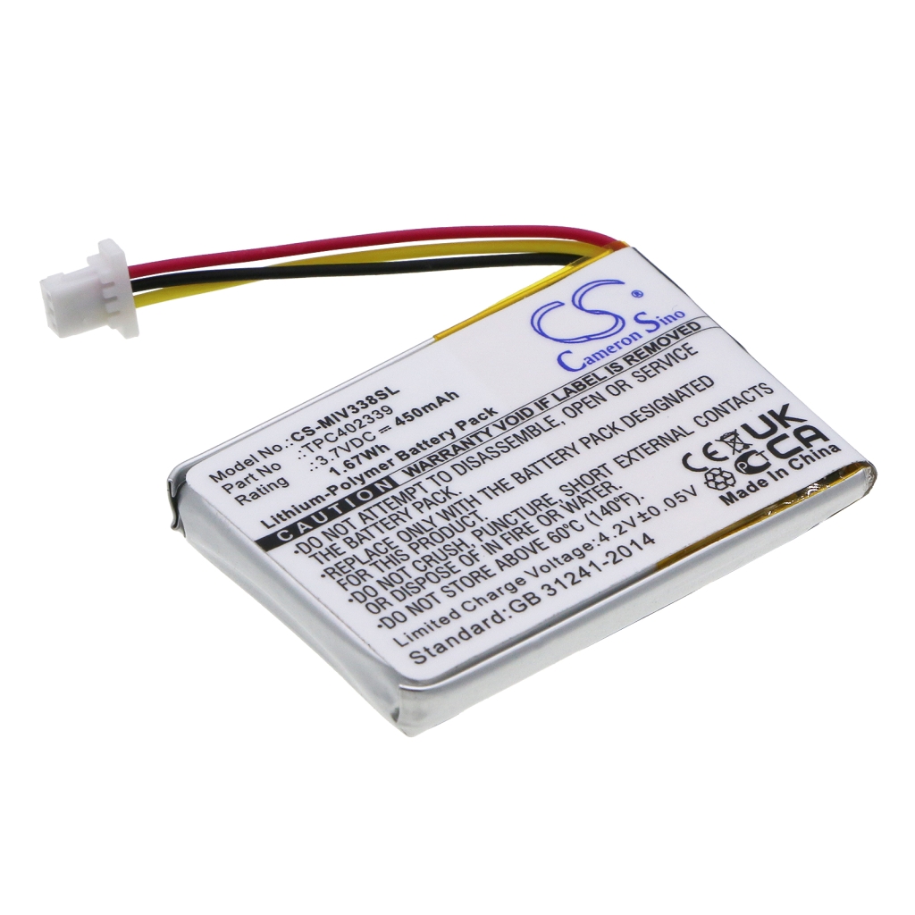 Compatible battery replacement for Papago TPC402339