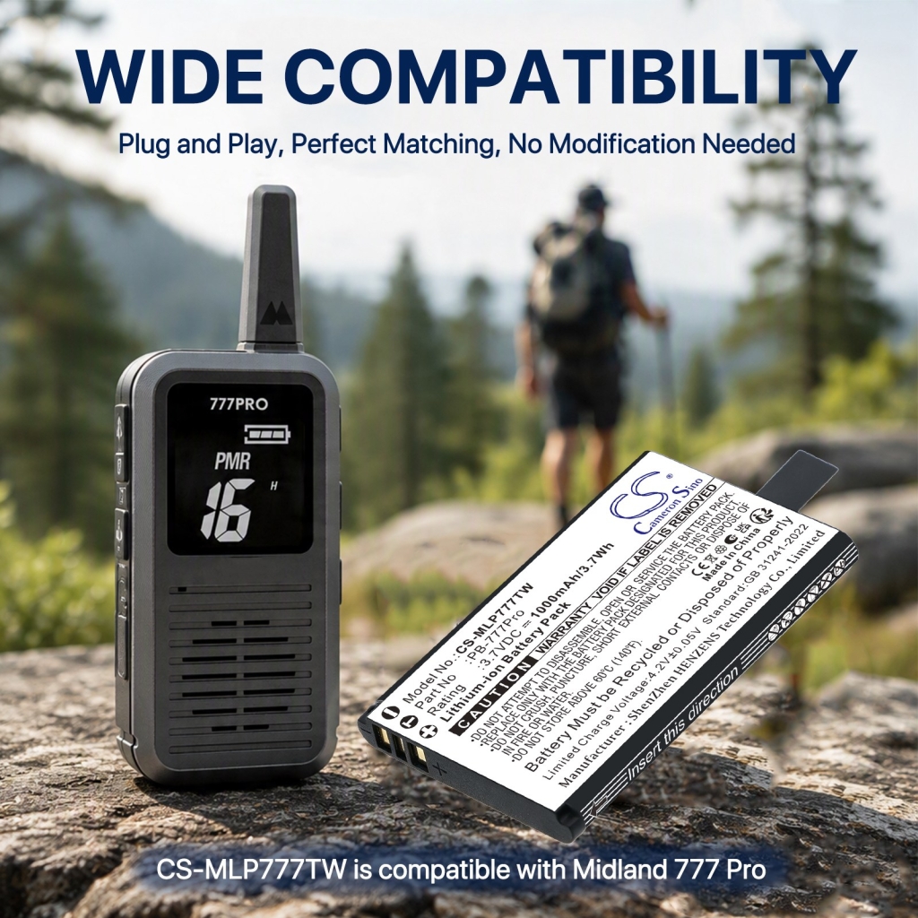 Battery compatible with Midland