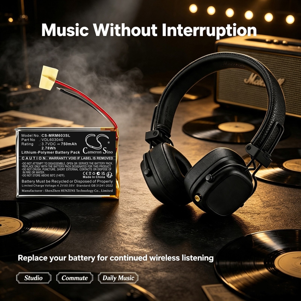 Akku kompatibel mit Marshall CS-MRM603SL