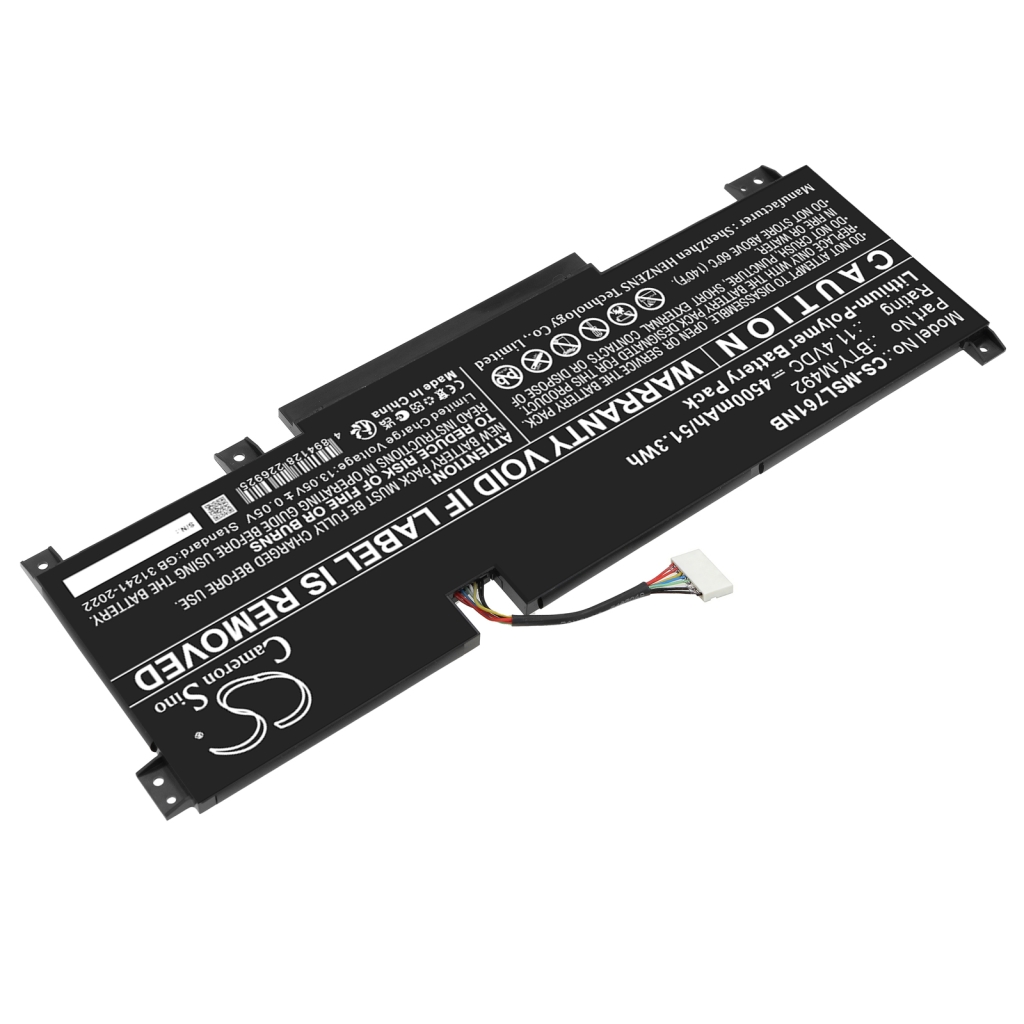 Notebook battery MSI CS-MSL761NB