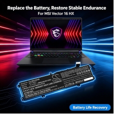 Kompatibler Ersatzakku für MSI BTY-M551