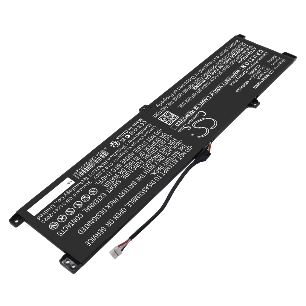 Akku kompatibel mit MSI CS-MSW160NB