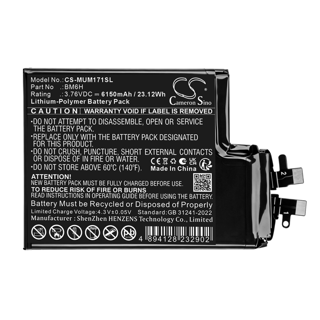 Akkus  kompatibel mit Xiaomi 17 Pro CS-MUM171SL