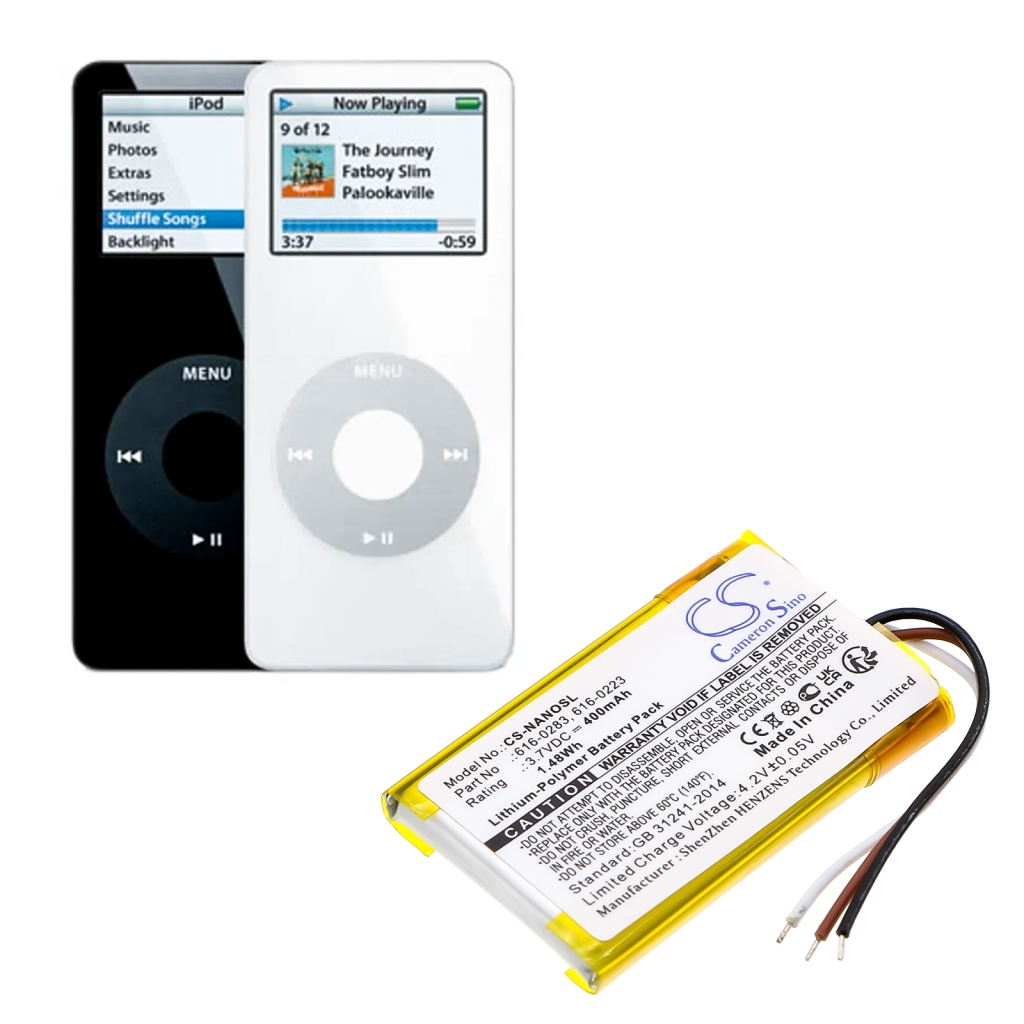 MP3, MP4, PMP Akkus Apple CS-NANOSL