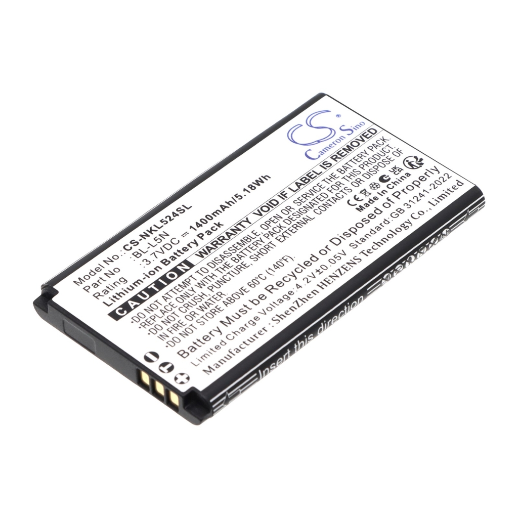 Akku kompatibel mit Nokia CS-NKL524SL