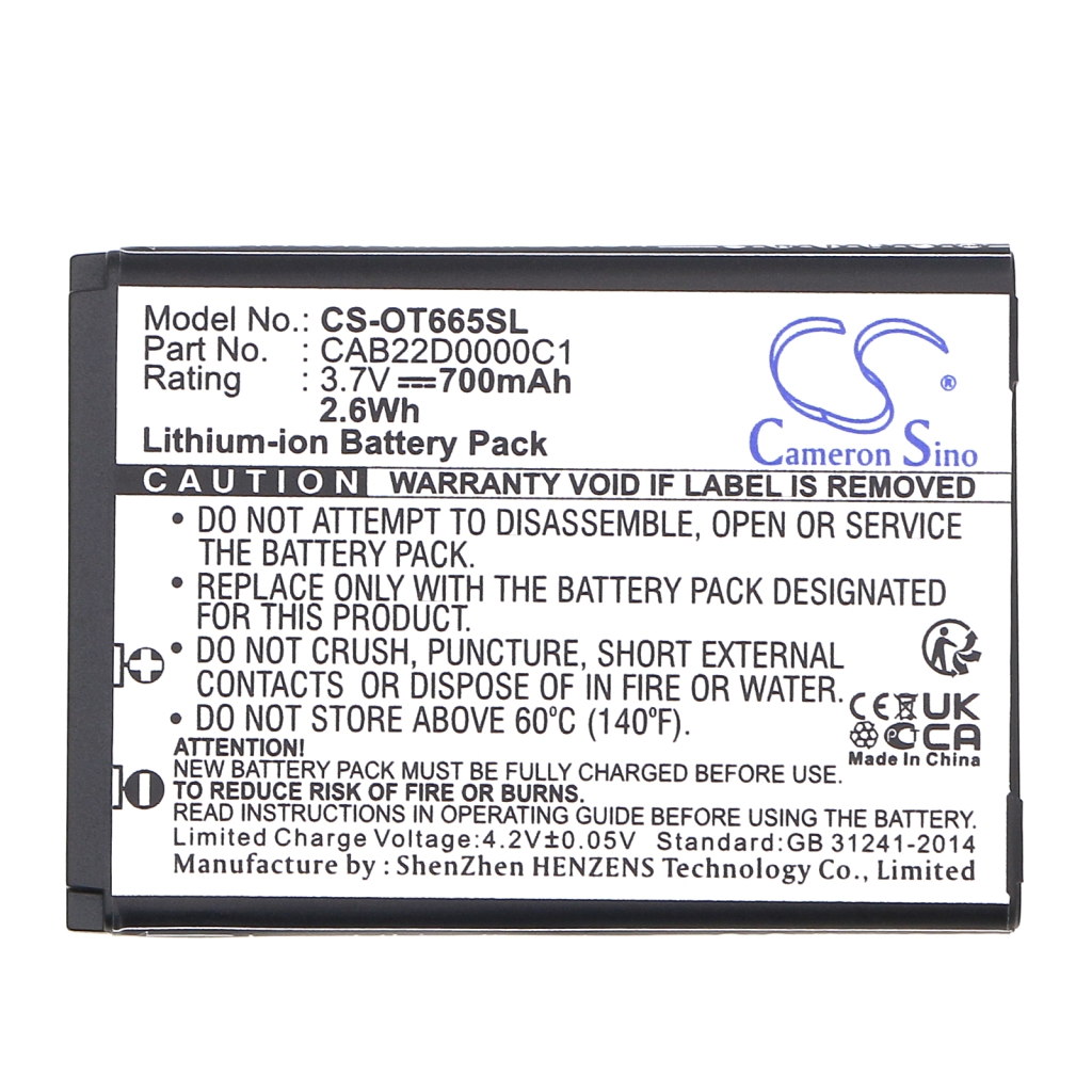 Battery Replaces CAB22B0000C1