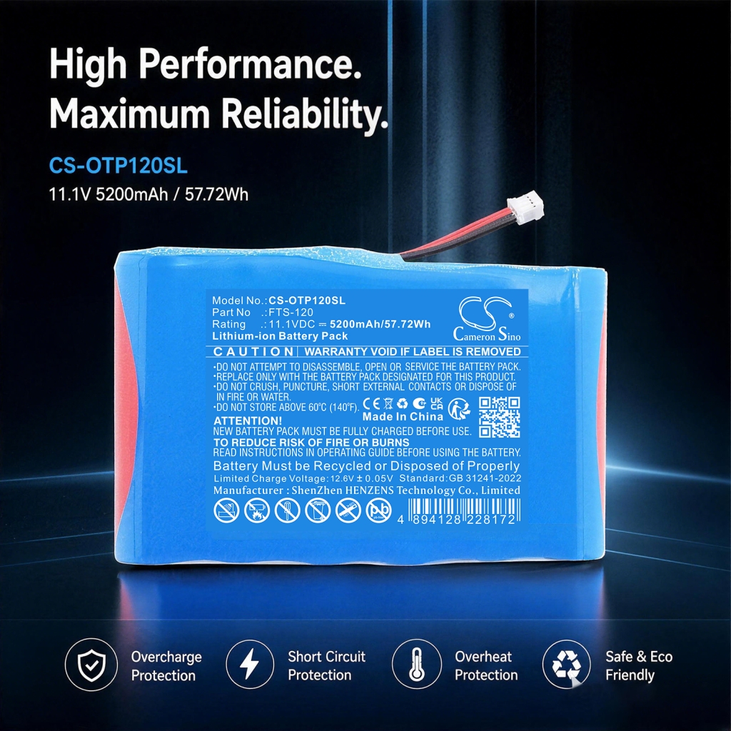 Cameron Sino CS-OTP120SL 11,1V 5200mAh – Marketingbild Vorderes Etikett