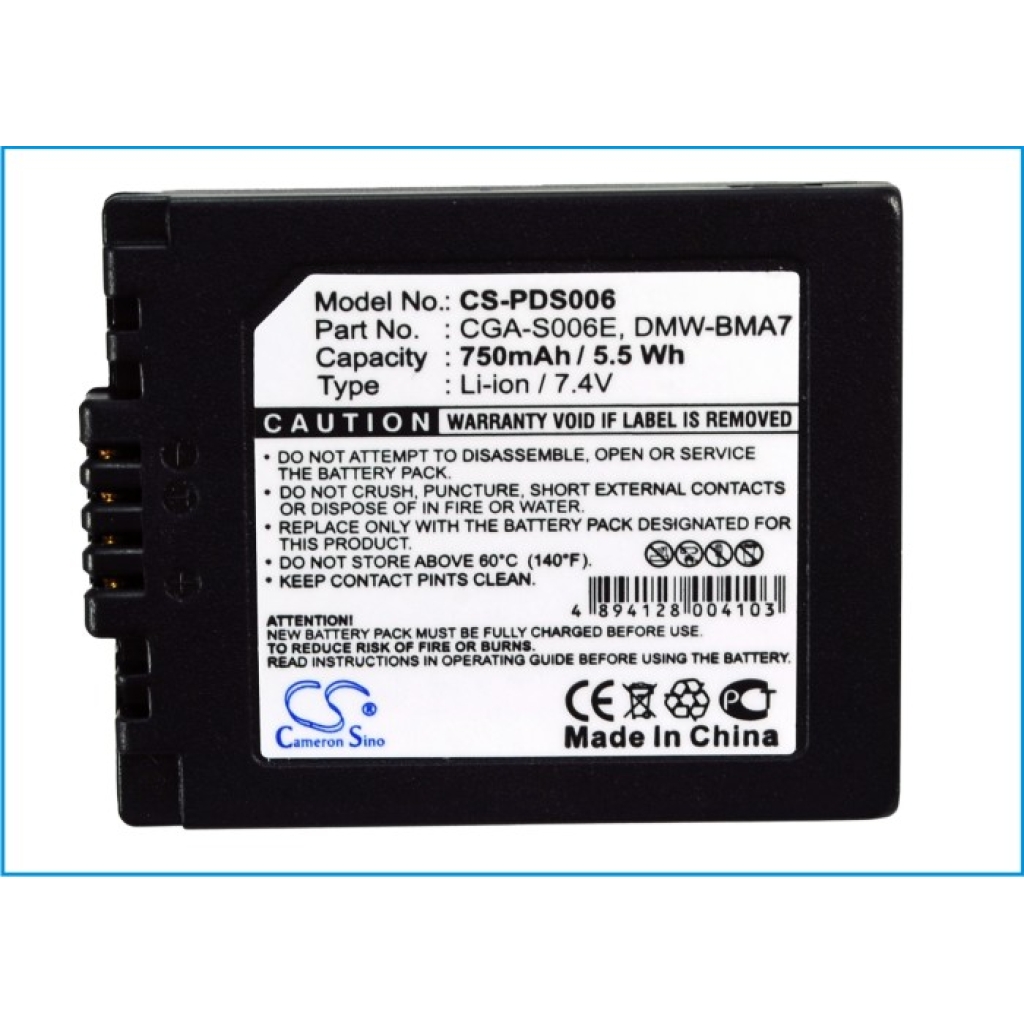 Camera Battery Panasonic Lumix DMC-FZ7