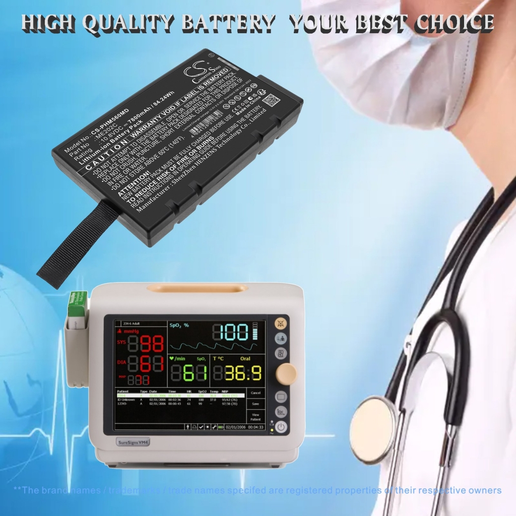 Akku kompatibel mit Philips CS-PHM560MD