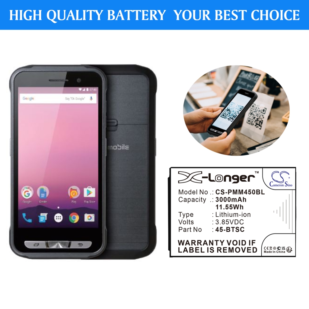 Barcode, Scanner Akkus Point mobile CS-PMM450BL