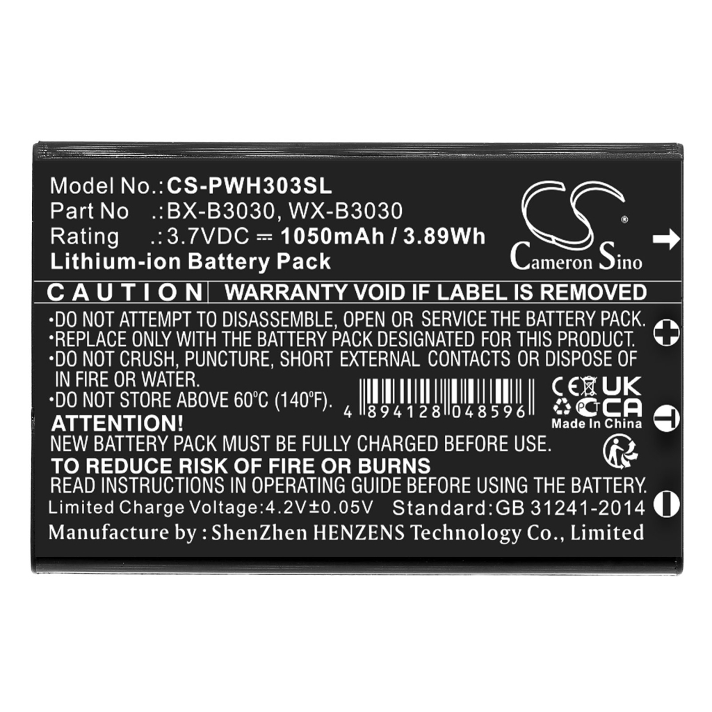 Wireless Headset Battery Panasonic CS-PWH303SL
