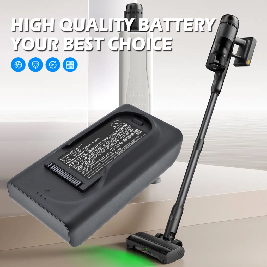 Cameron Sino CS-RKH500VX 21,6V 2500mAh 54Wh Li-ion Akku für Akkustaubsauger, Draufsicht