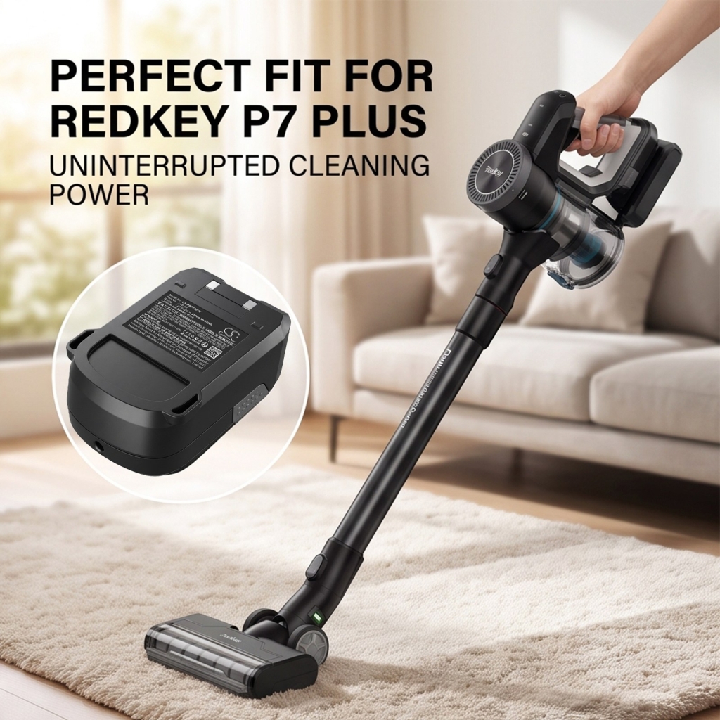 Akkus  kompatibel mit Redkey P7 Plus Plus Handheld Cordless Vacuum Cleaner CS-RKP710VX