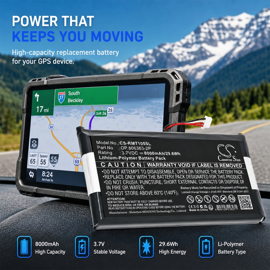 Akku kompatibel mit Rand mcnally CS-RMT105SL