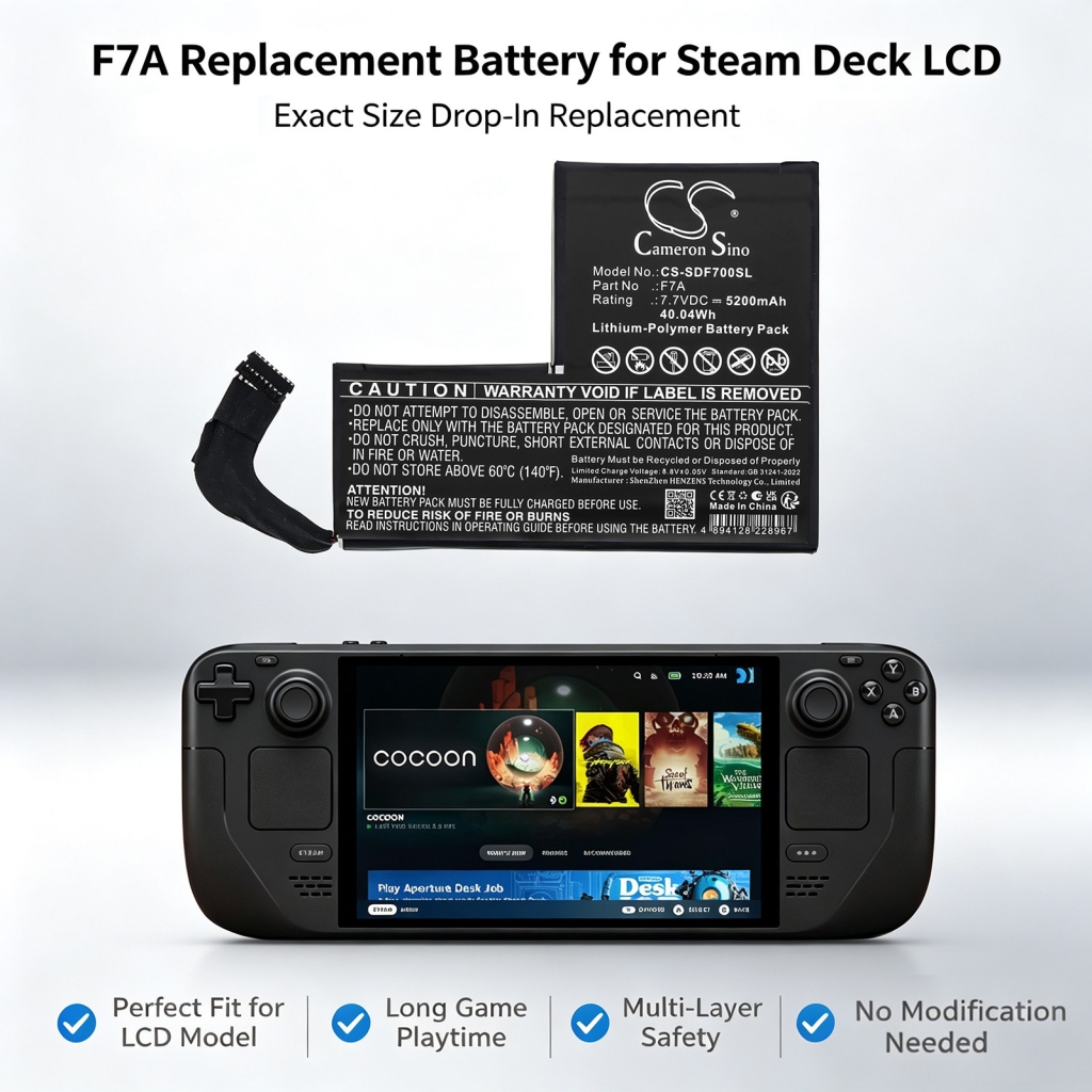 Akku für steam deck F7A