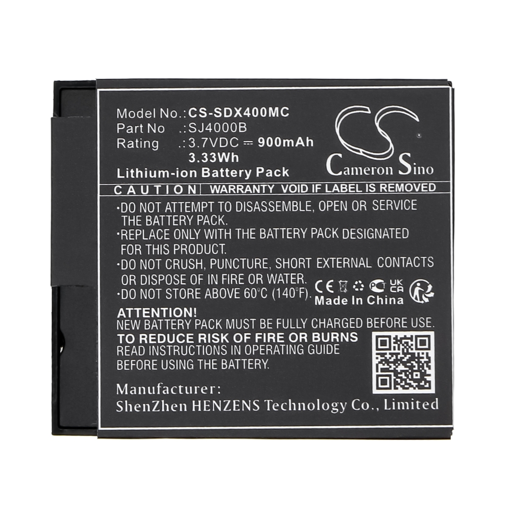 Compatible battery replacement for Eken BR-01,GP200,PG1050,S009,SJ4000B