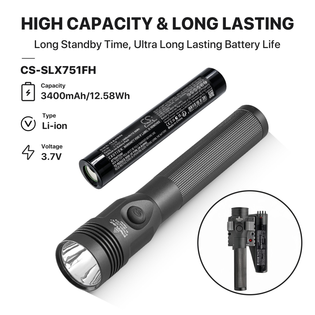 Akku kompatibel mit Streamlight CS-SLX751FH