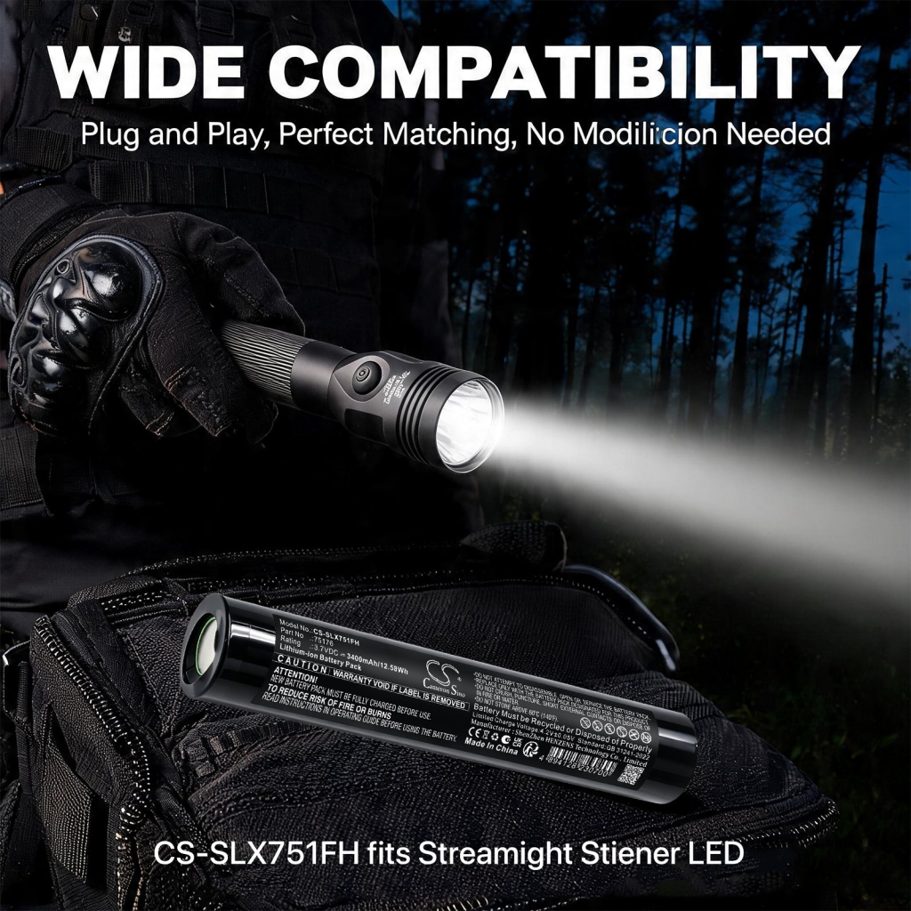 Akku kompatibel mit Streamlight CS-SLX751FH