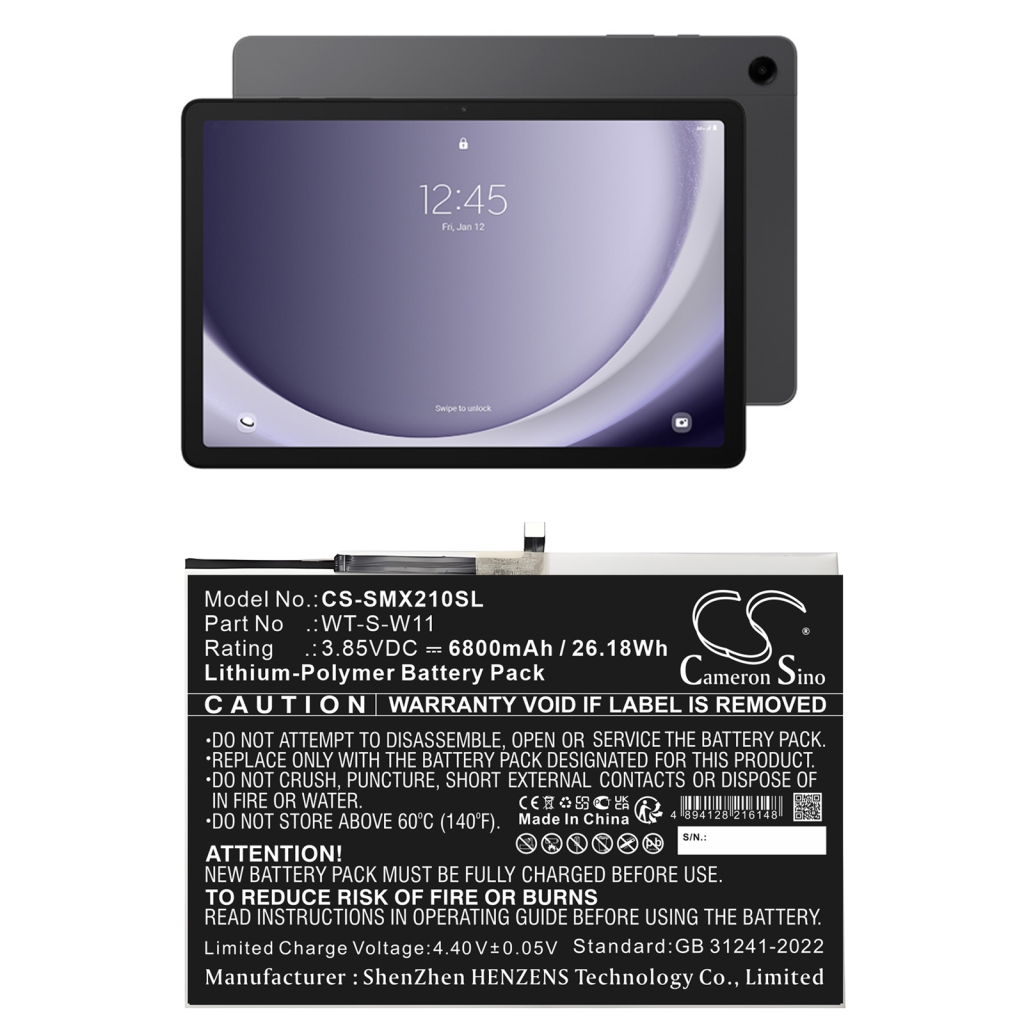 Tablet-PC Akkus Samsung CS-SMX210SL