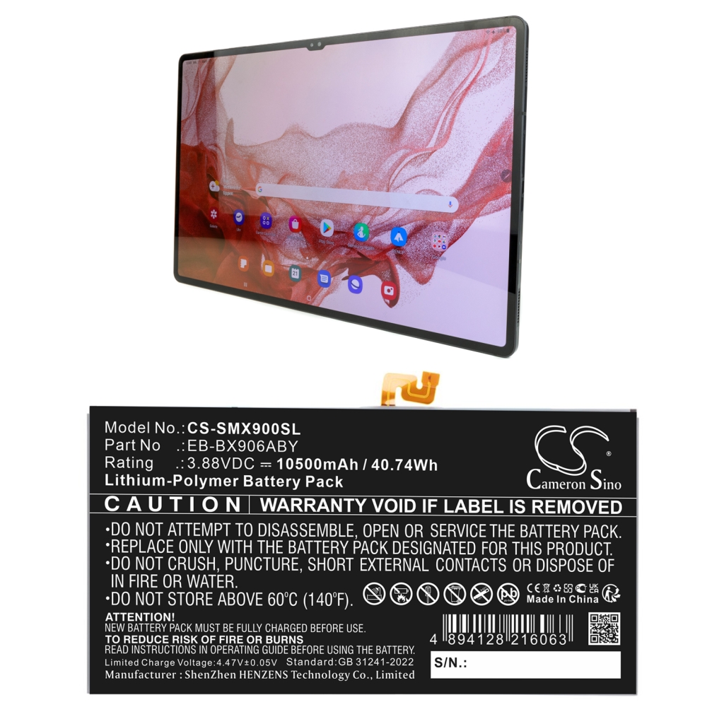 Tablet-PC Akkus Samsung CS-SMX900SL