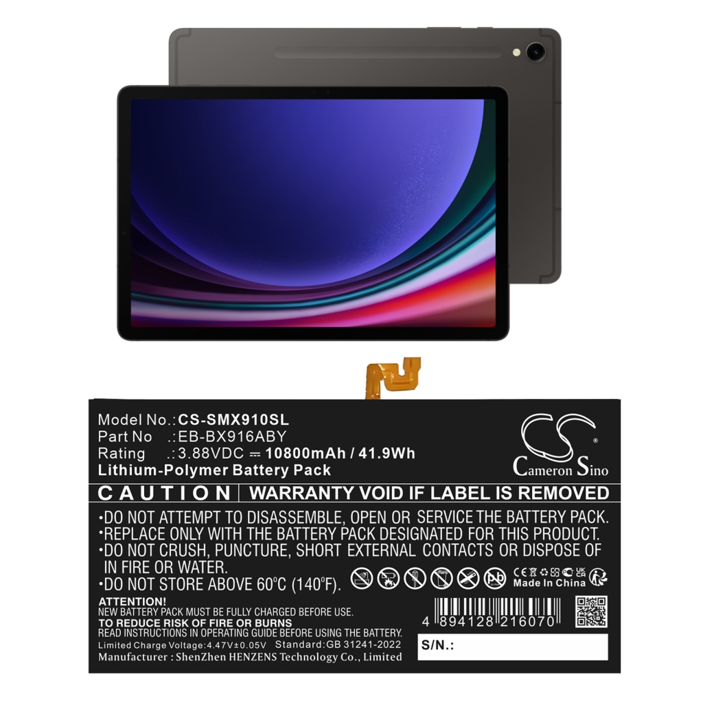 Tablet-PC Akkus Samsung CS-SMX910SL