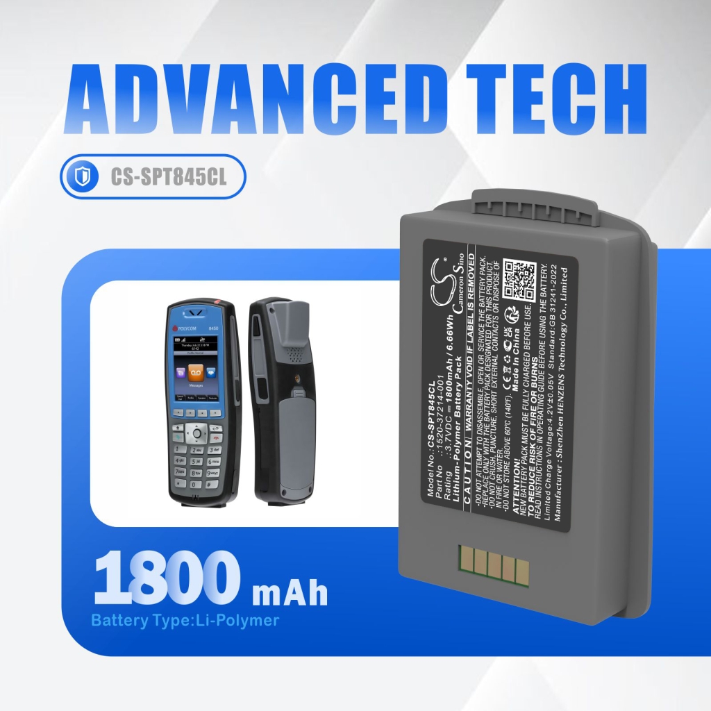 Spectralink Schnurlostelefon Akkus CS-SPT845CL