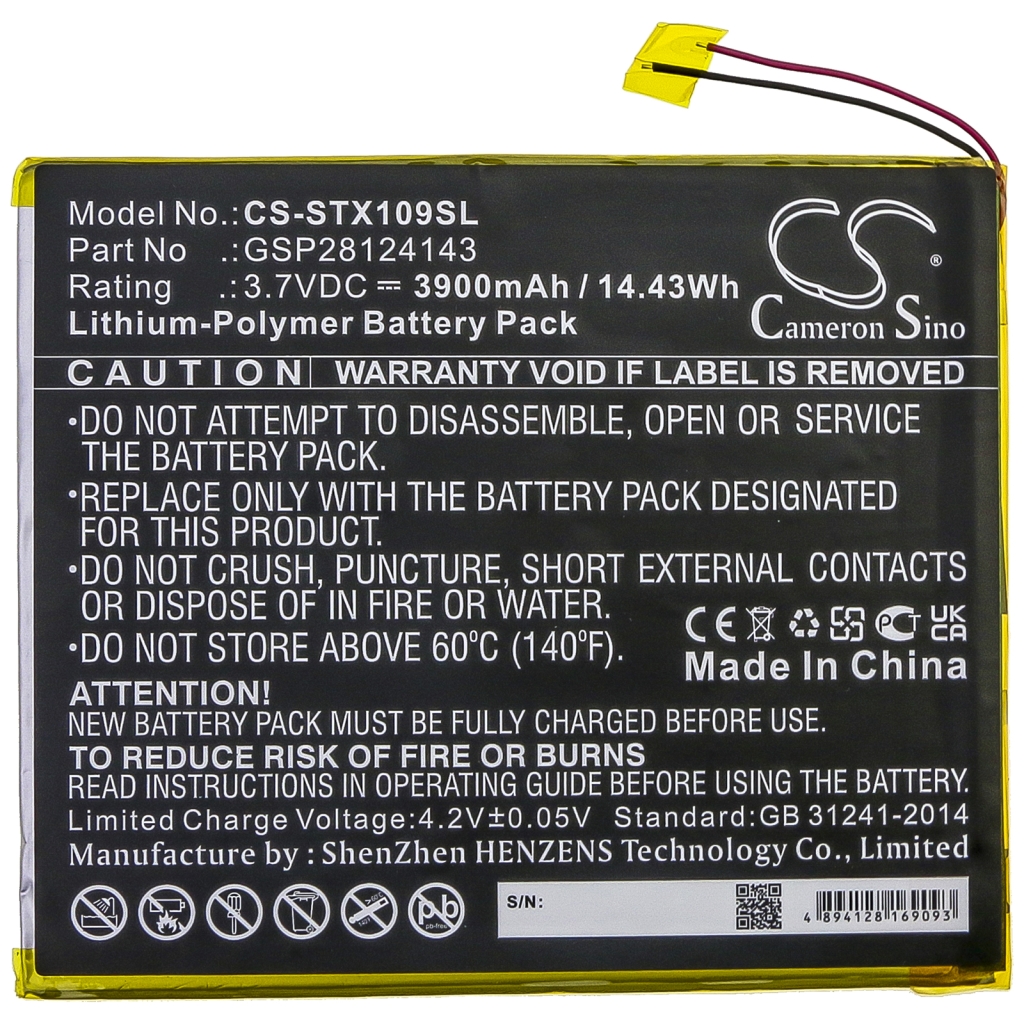 Akku kompatibel mit Smartab CS-STX109SL