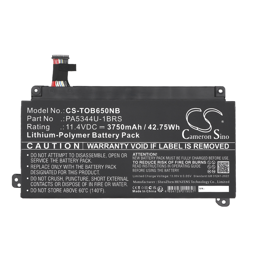 Notebook battery Toshiba CS-TOB650NB